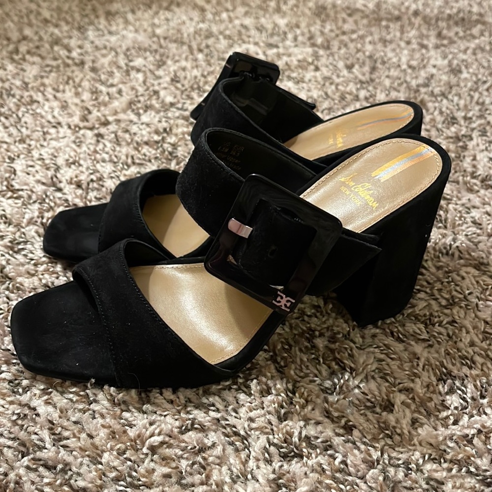 Black velvet Sam Edelman heels